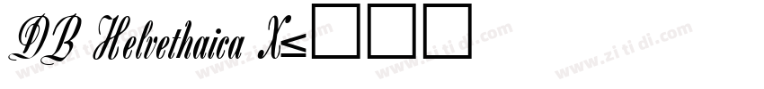 DB Helvethaica X字体转换